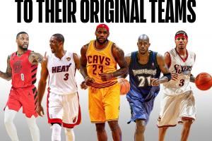 美媒盘点那些“重回母队”的球星：詹韦领衔+韦伯绕了一大圈