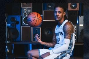 白金登场！莫兰特&波普上身示范 灰熊发布新赛季城市版球衣！